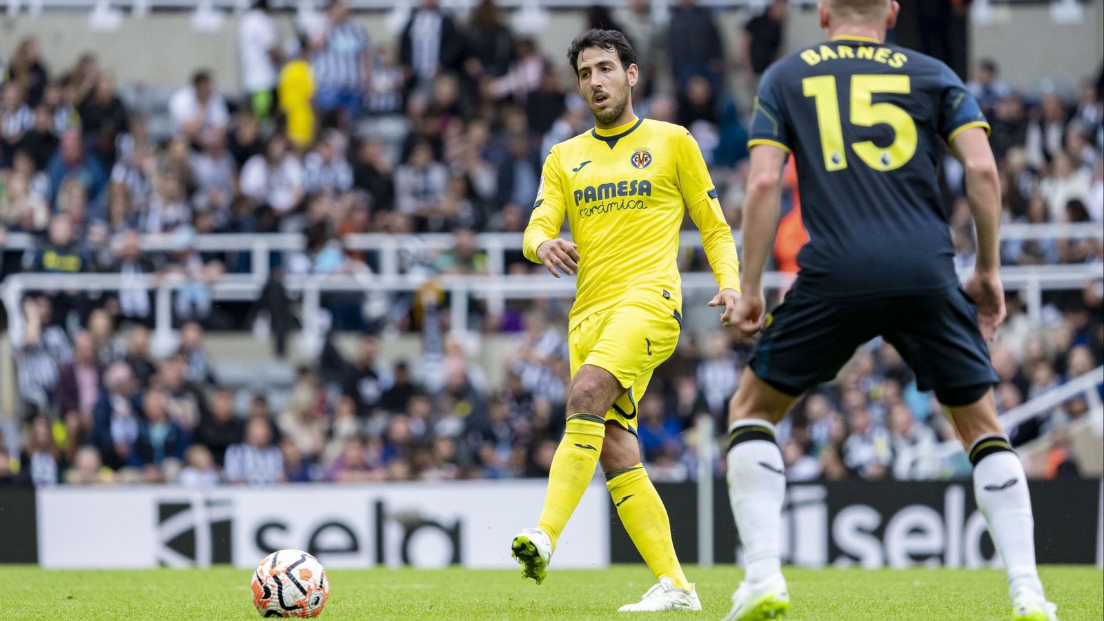 Parejo, en una acció del partit