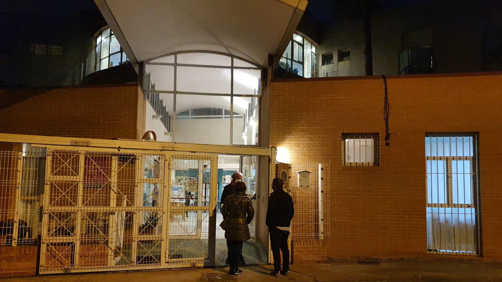 L'exterior de la residència de Moncada