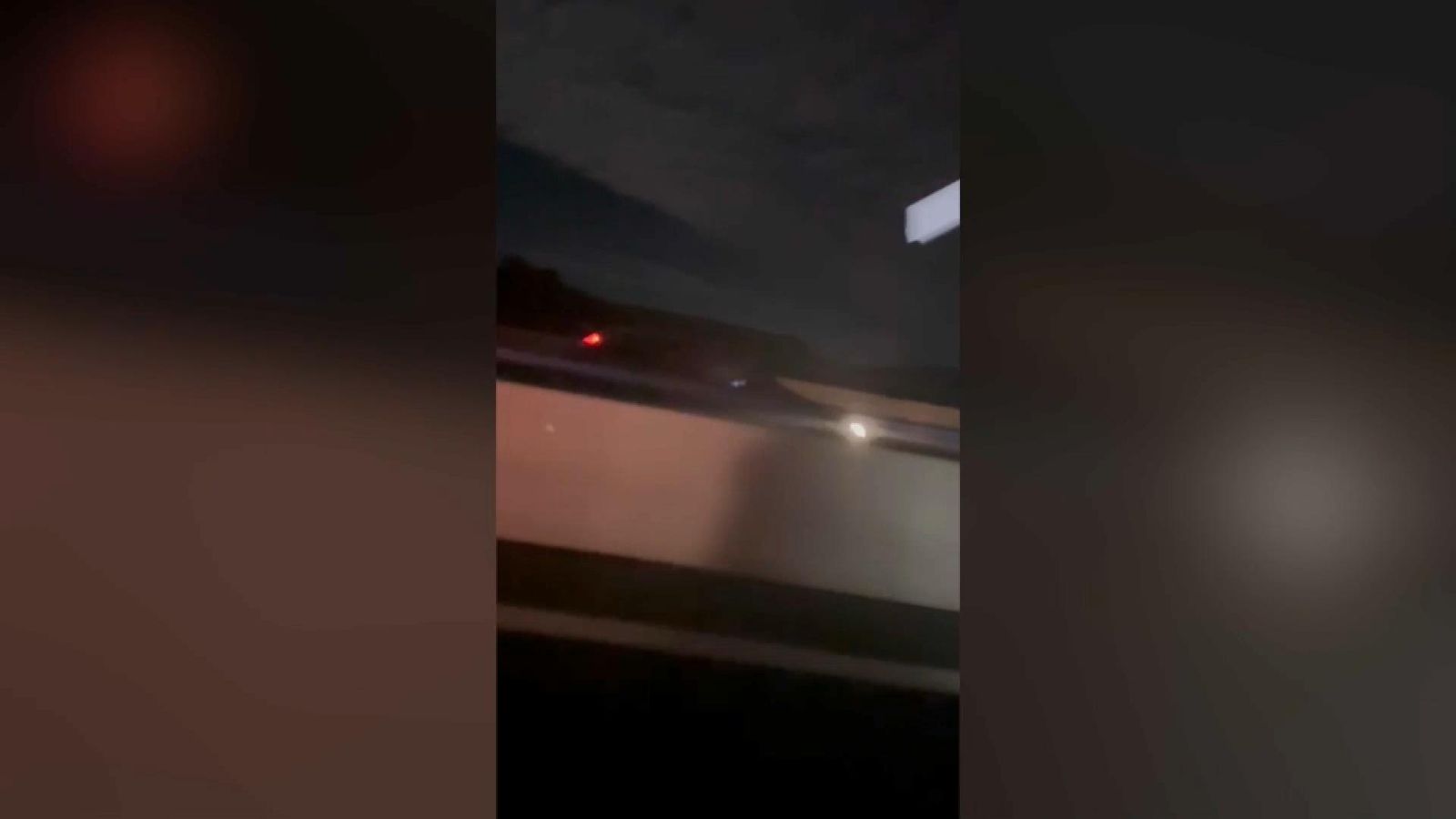 Vídeo d'un dels vehicles quan circula en sentit contrari