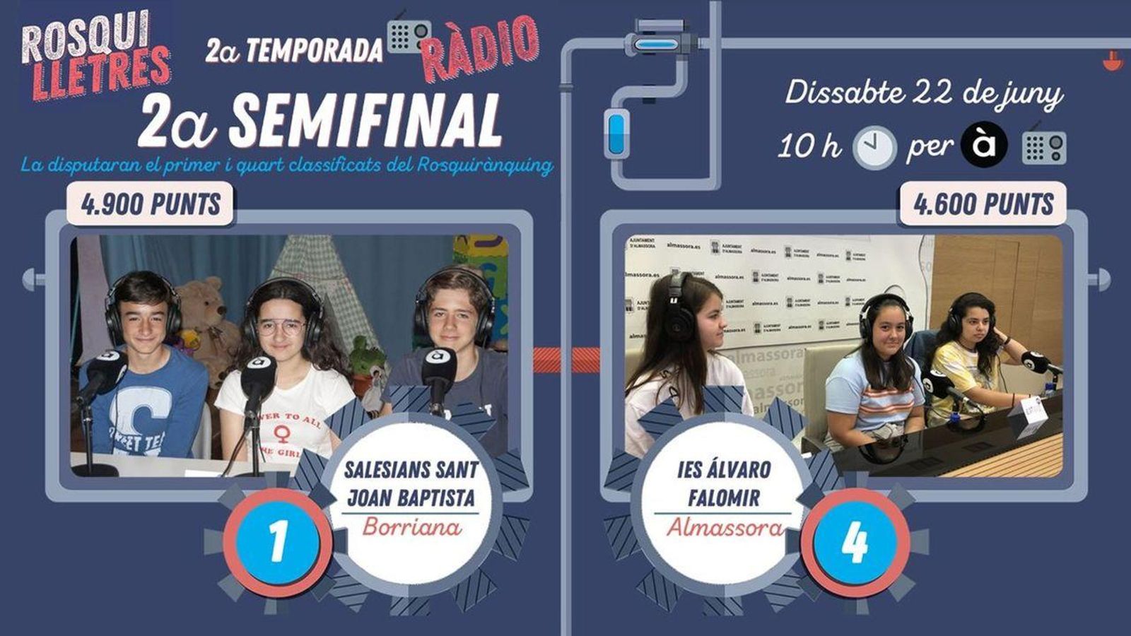 22.06.2019 | Salesians Sant Joan Baptista (Borriana) i IES Álvaro Falomir (Almassora)