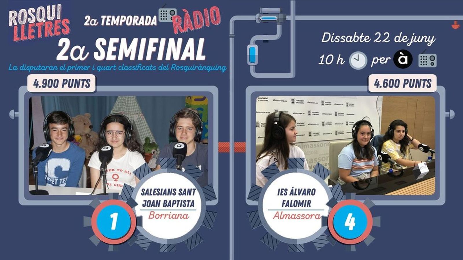 22.06.2019 | Salesians Sant Joan Baptista (Borriana) i IES Álvaro Falomir (Almassora)