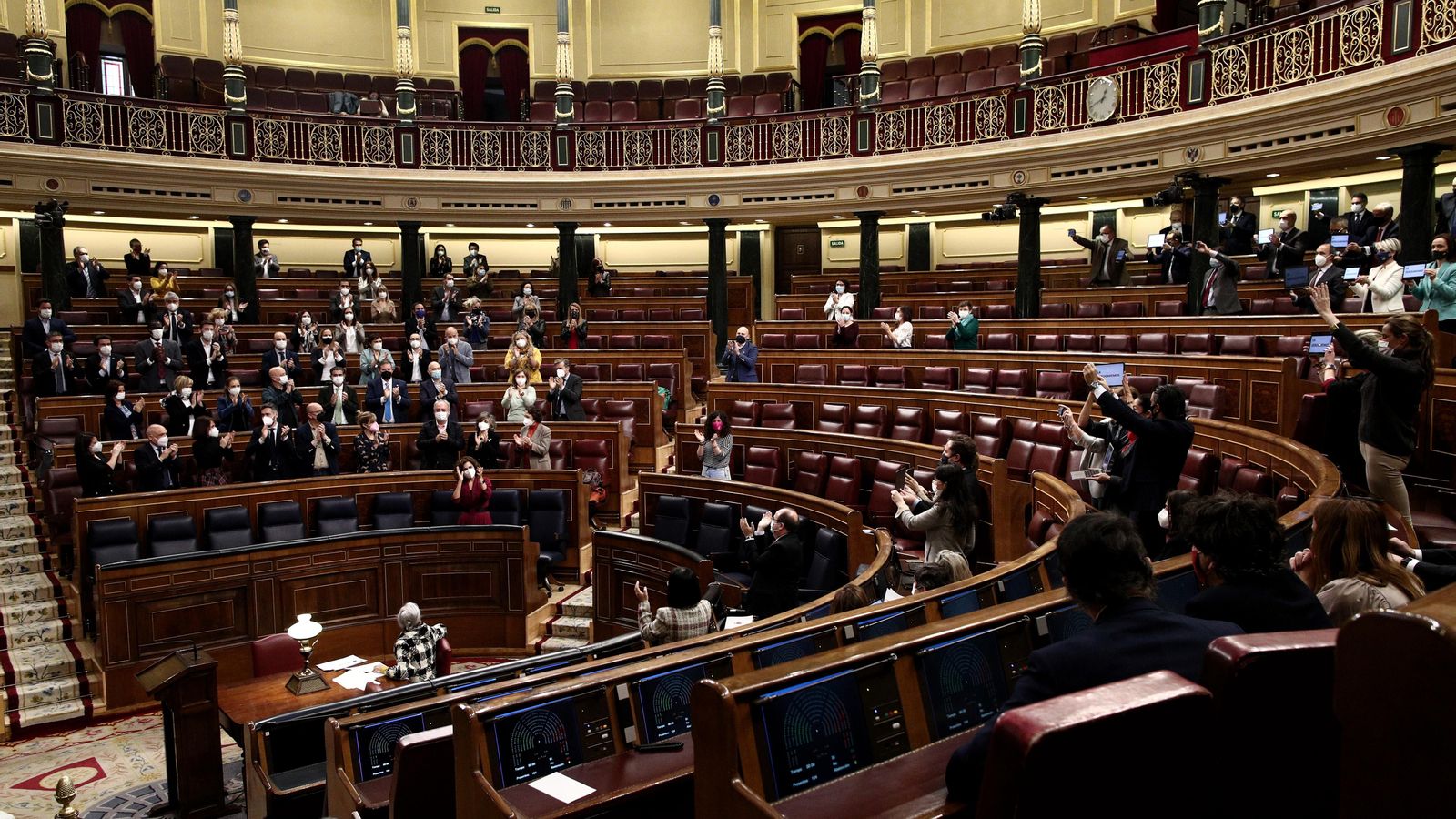 Sessió Plenària en el Congrés dels Diputats el mes de març