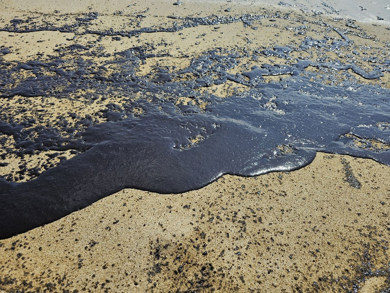 Un detall del vessament