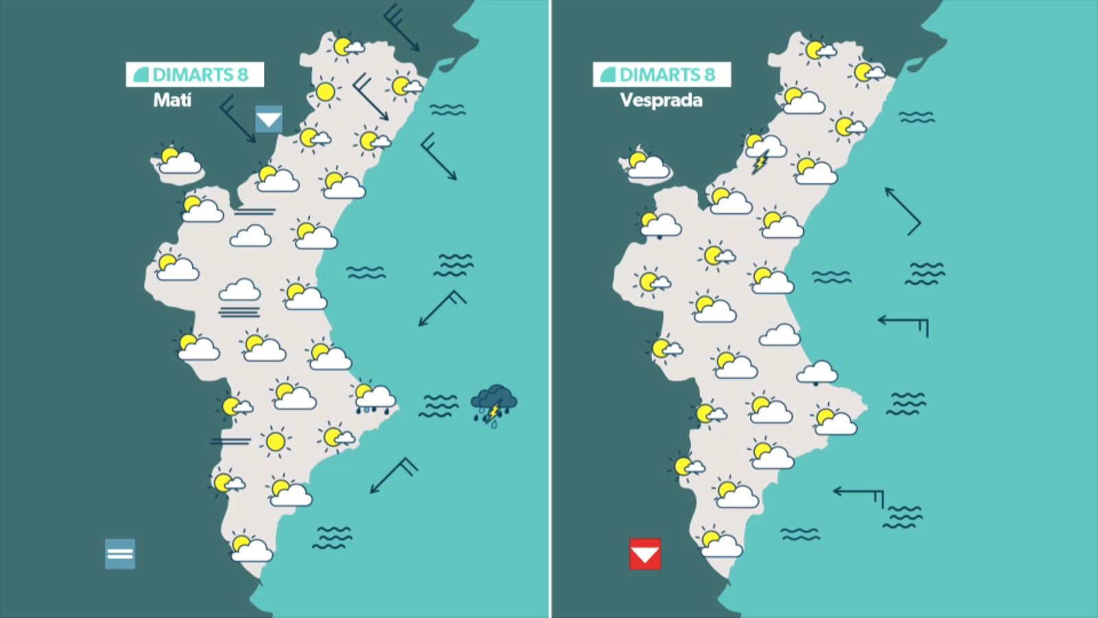 La previsió per a este dimarts