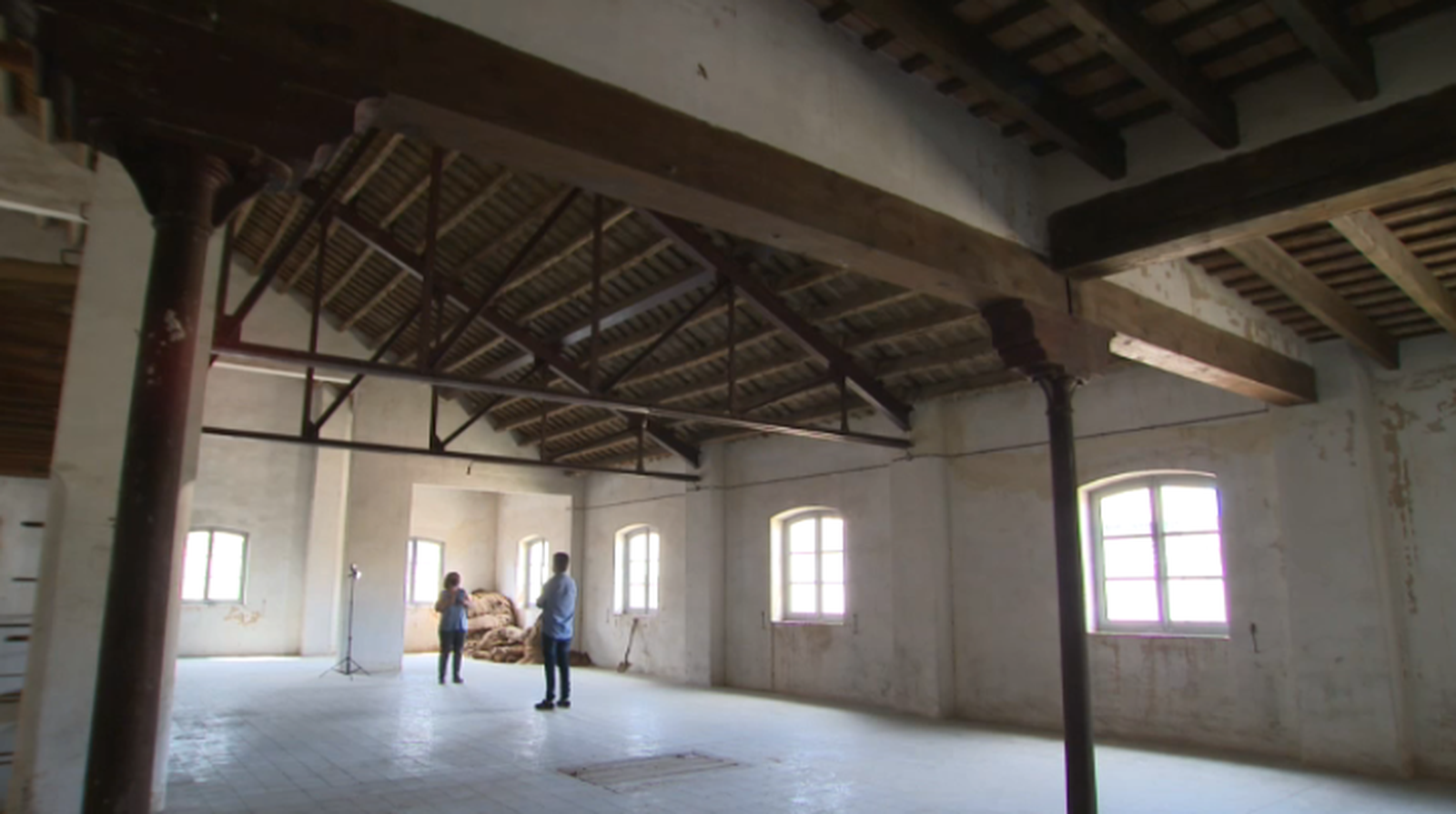 Imatge de l'interior del Molí de la Vila