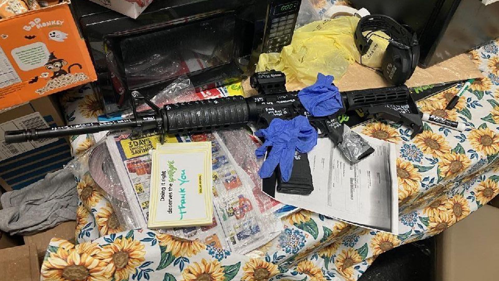 Imatge del rifle que el tirador va fer servir