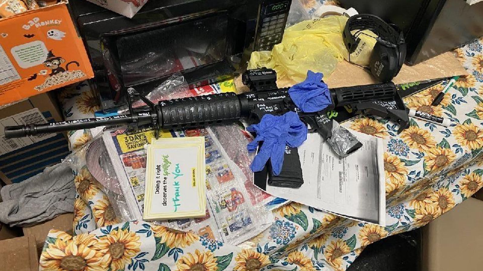 Imatge del rifle que el tirador va fer servir Imatge del rifle que el tirador va fer servir