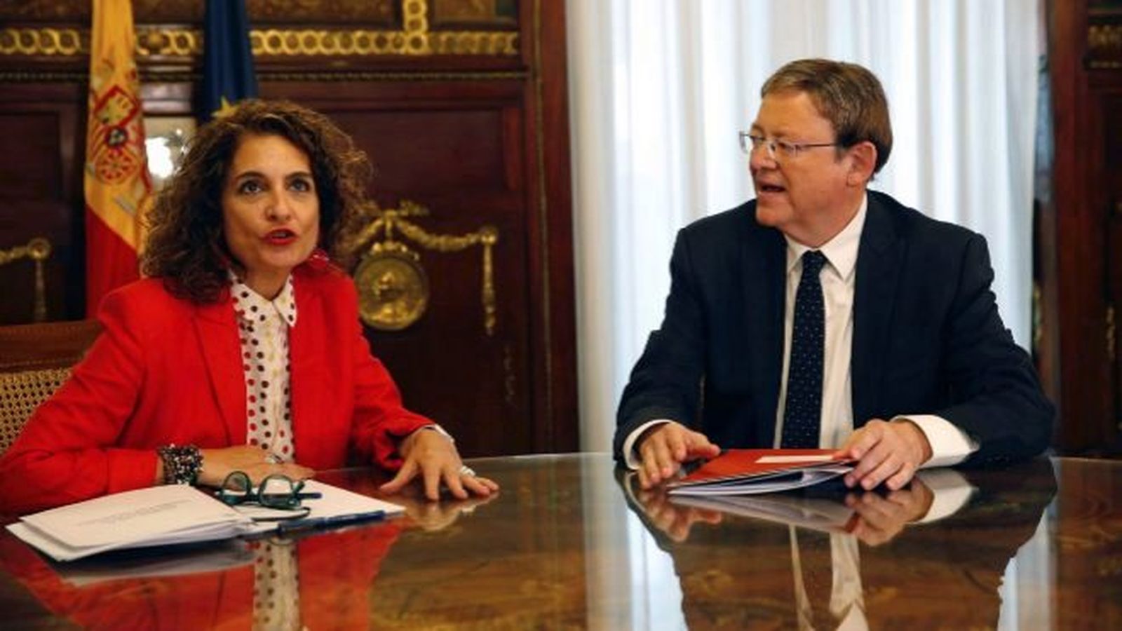 La ministra Montero i Ximo Puig, en una reunió de treball (arxiu)