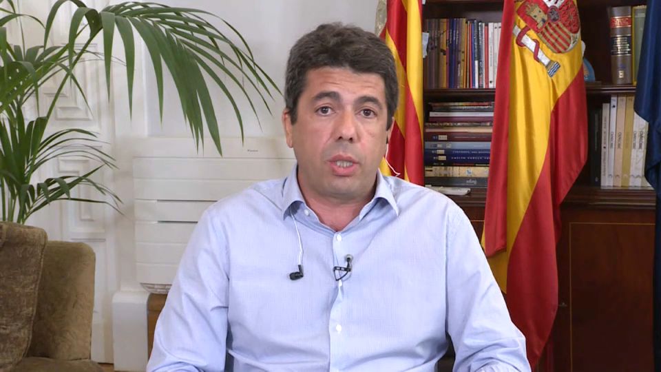Carlos Mazón en 'Les notícies del matí' Carlos Mazón en 'Les notícies del matí'