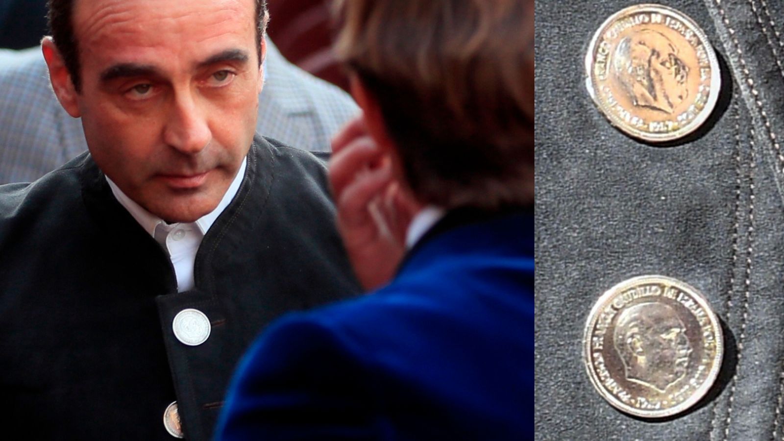 'Chaquetilla' que va lluir Enrique Ponce amb la imatge de Franco