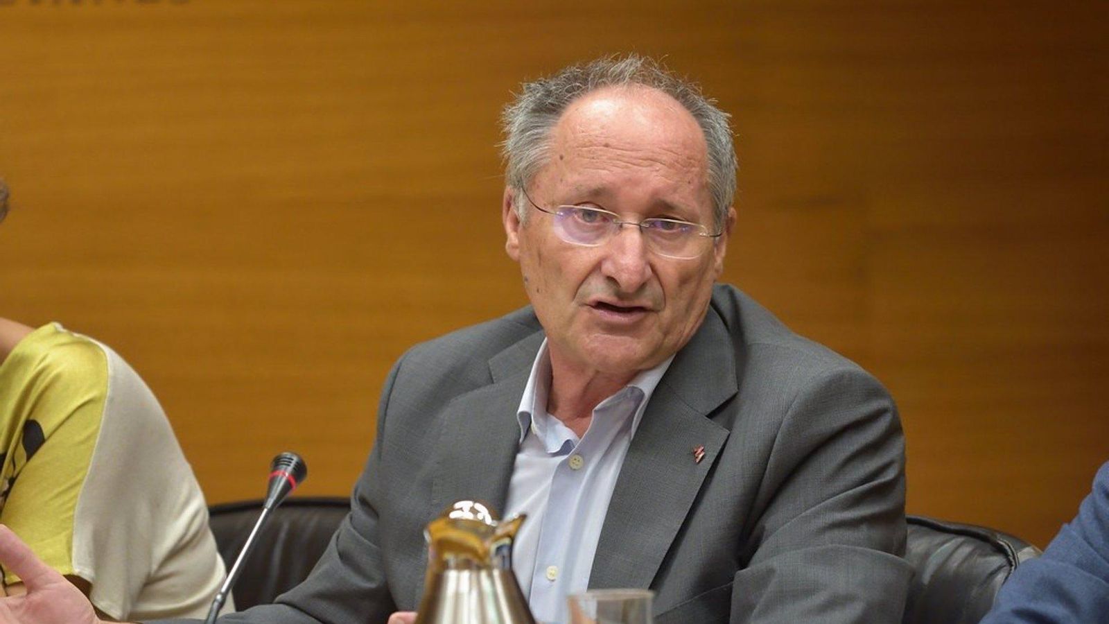 Joan Llinares en la seua compareixença en les Corts