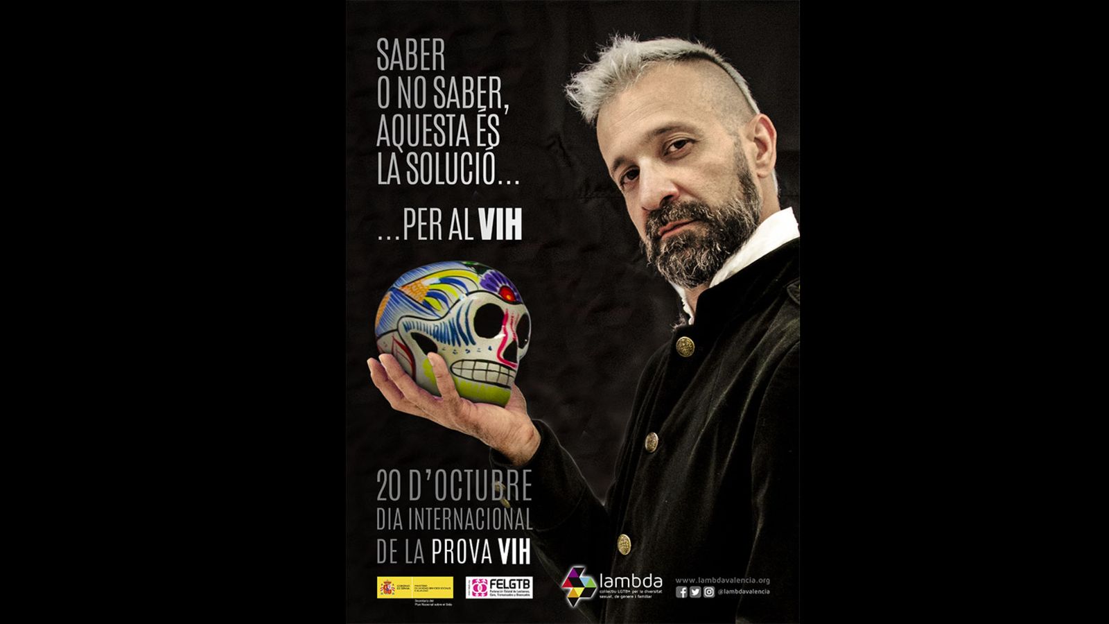 Cartell de Lambda per al Dia Internacional de la Prova del VIH