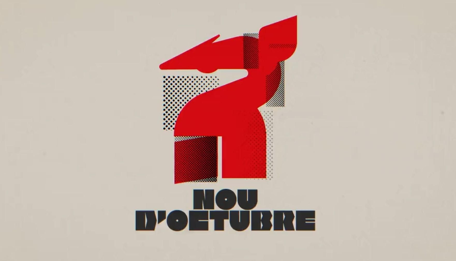 Imatge institucional per al Nou d'Octubre dissenyada per Ibán Ramón