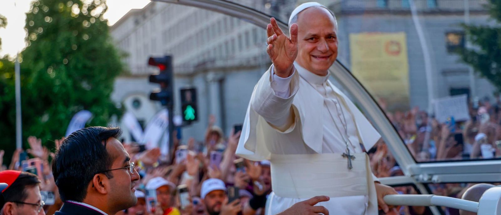 El papa durant dissabte a Madrid
