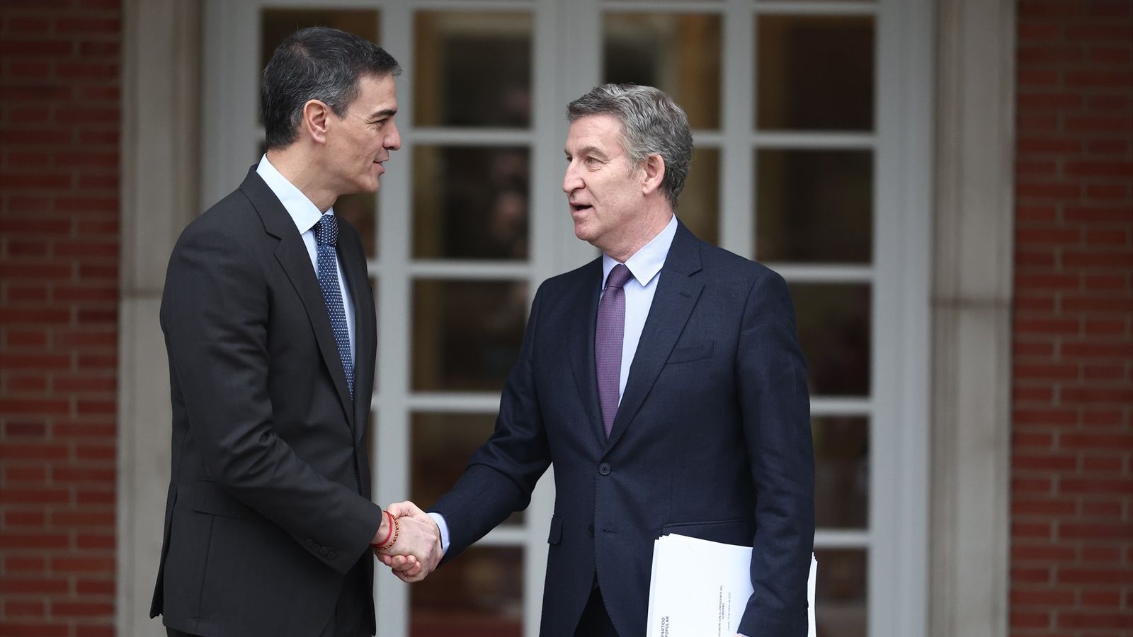 Sánchez i Feijóo, en una reunió este 2025 a la Moncloa