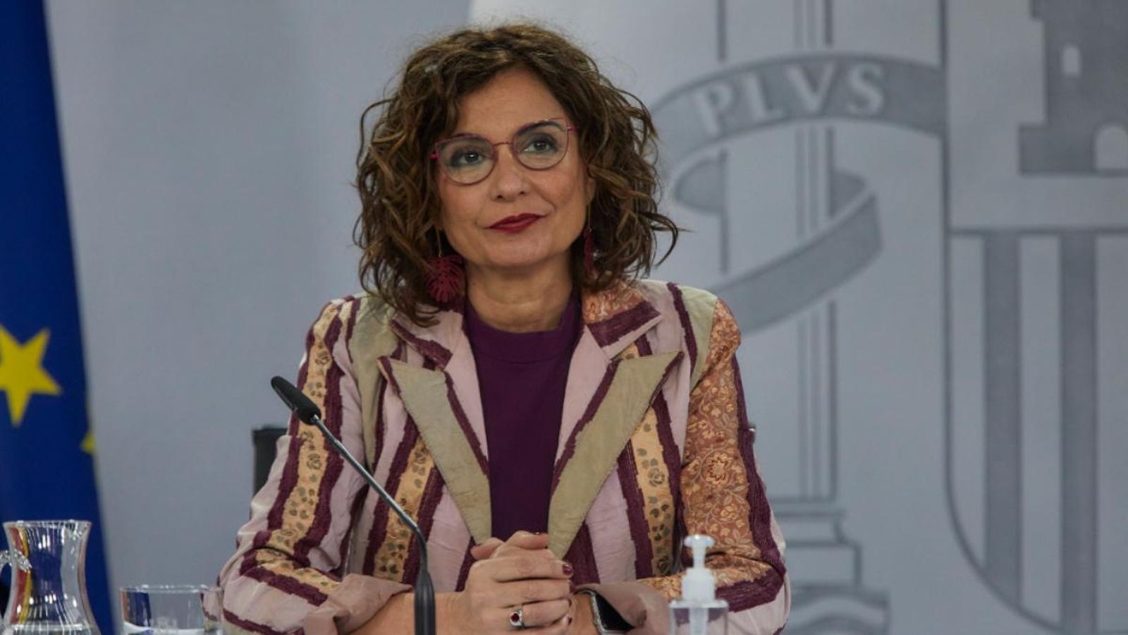 Montero, aquest dilluns, en roda de premsa / J. Hellín. Pool (Europa Press)