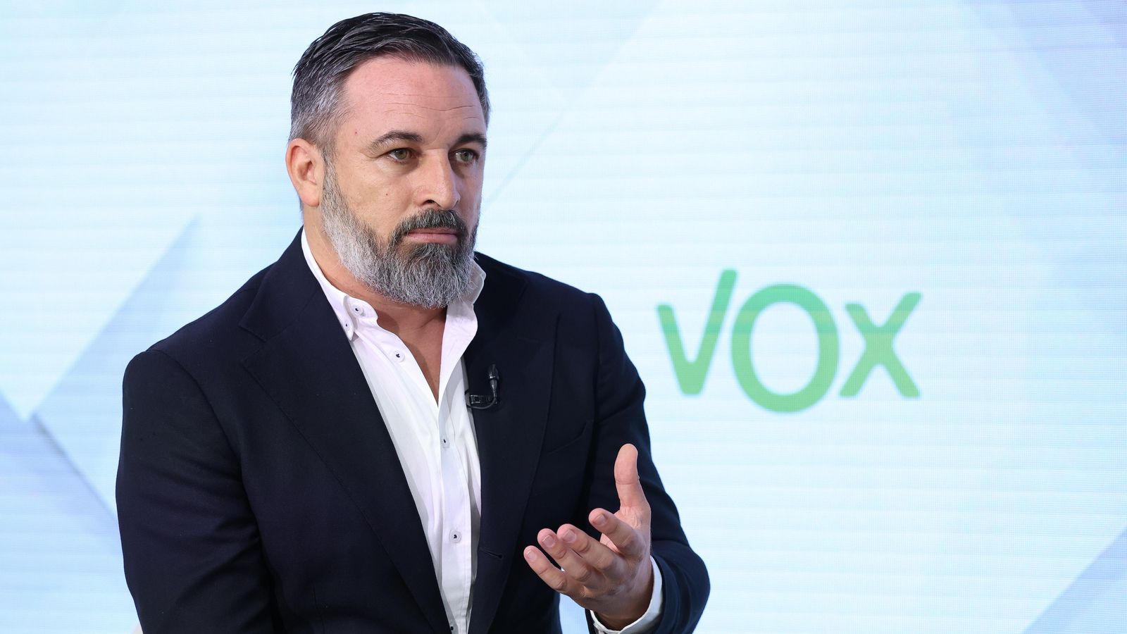 Abascal, en una entrevista en agost