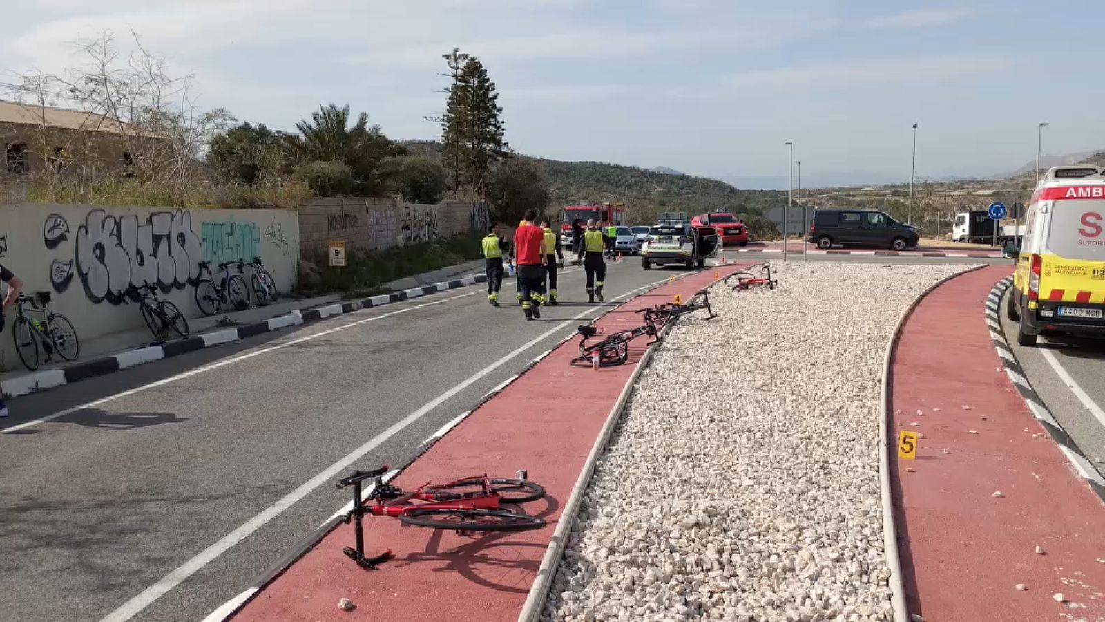 L'accident s'ha produït en un tram amb una elevada densitat de trànsit de vehicles i ciclistes