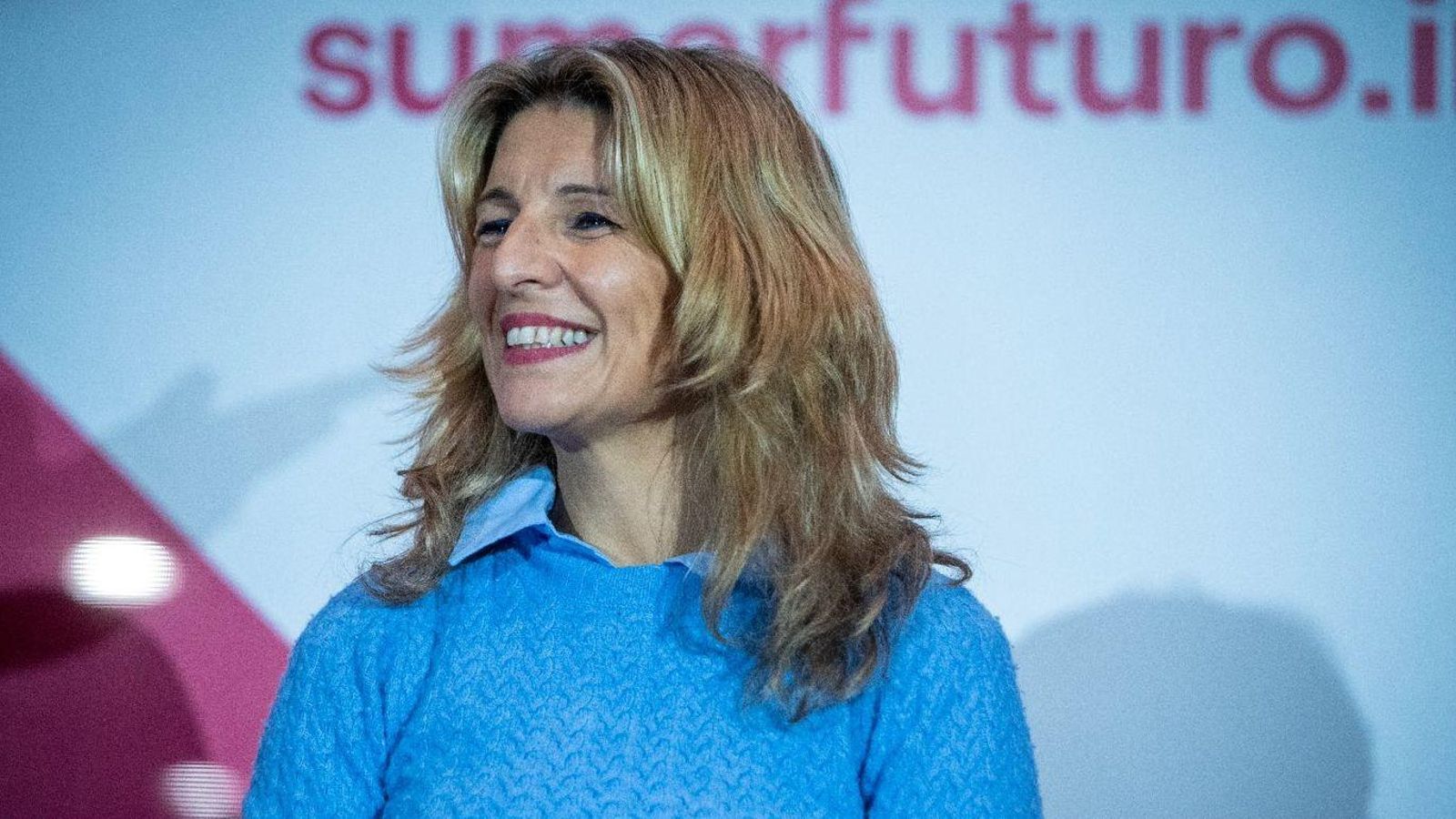 Yolanda Díaz en un acte de Sumar