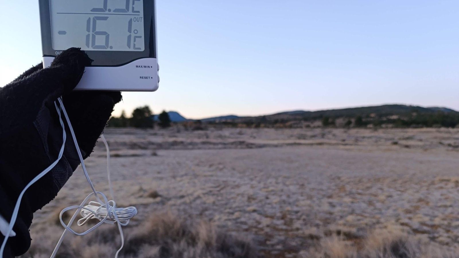 El termòmetre s'ha desplomat fins els -16,1 graus negatius a l'estació del Pla de Vistabella