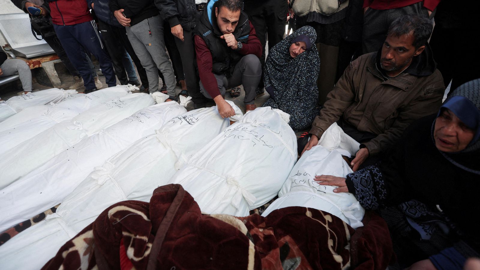 Funeral de palestins morts en els bombardejos israelians a la Franja