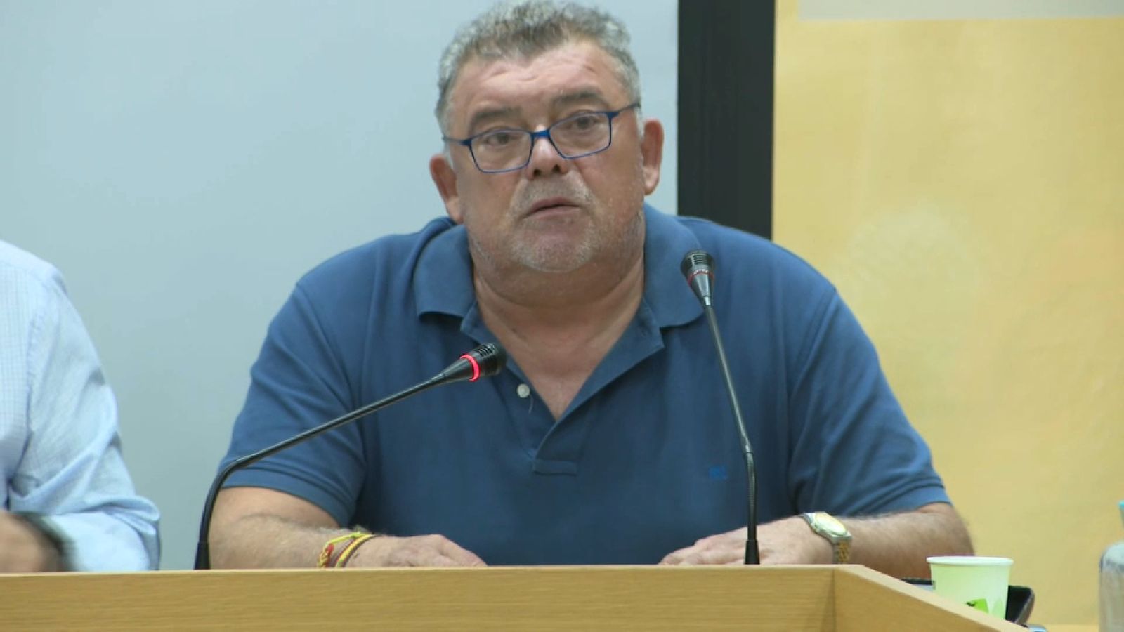 El primer tinent d’alcalde de Godella, Vicente Estellés Valls, durant el ple de l'ajuntament