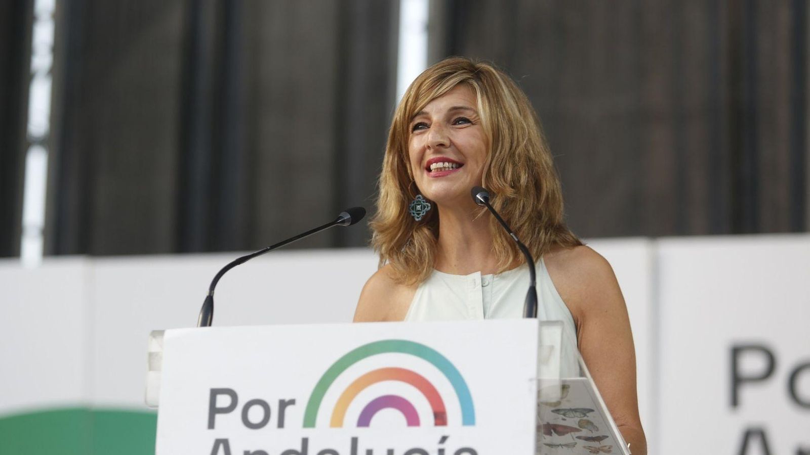 Yolanda Díaz, en un acte electoral a Còrdova