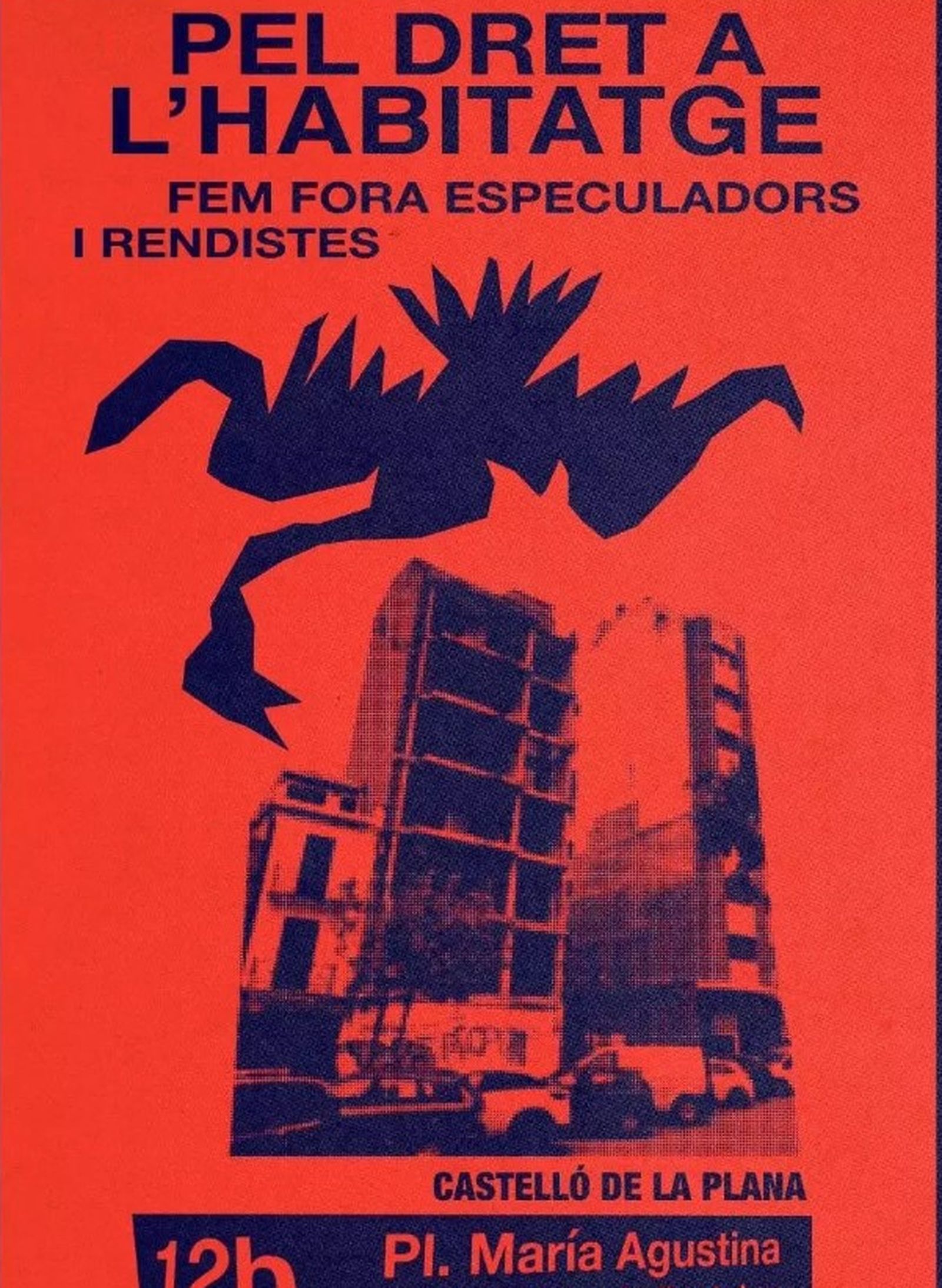 Cartell promocional de la manifestació a Castelló