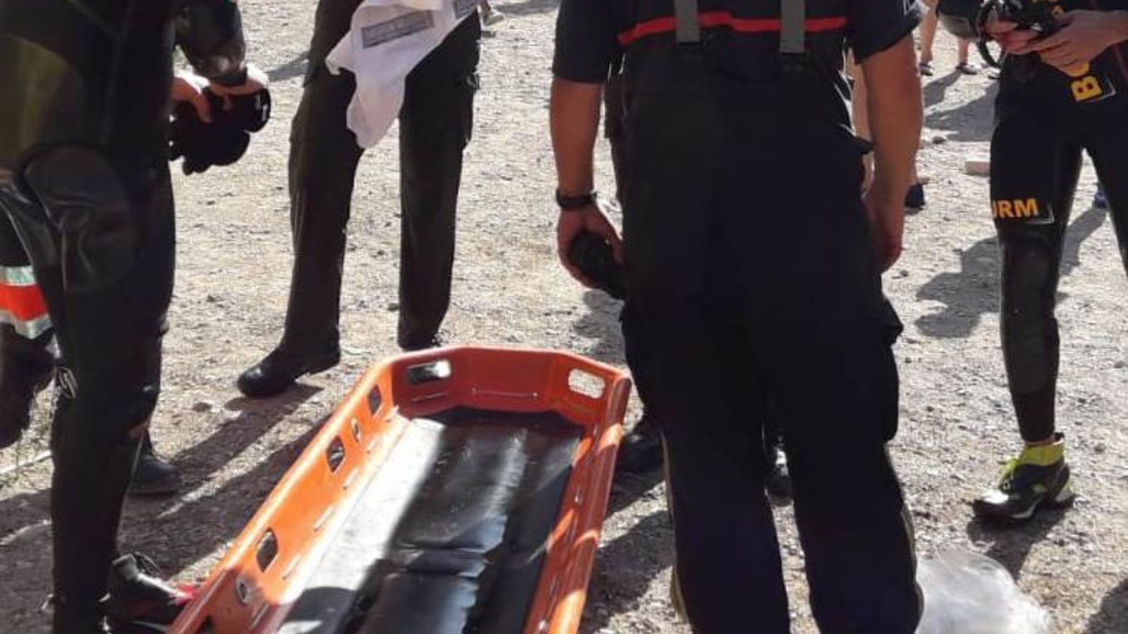 Imatges d'arxiu d'un operatiu de rescat dels bombers