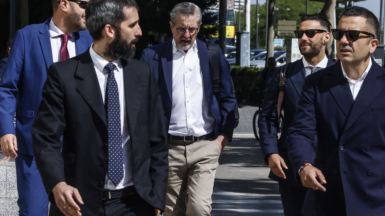 Ángel, este divendres, al arribar al jutjat