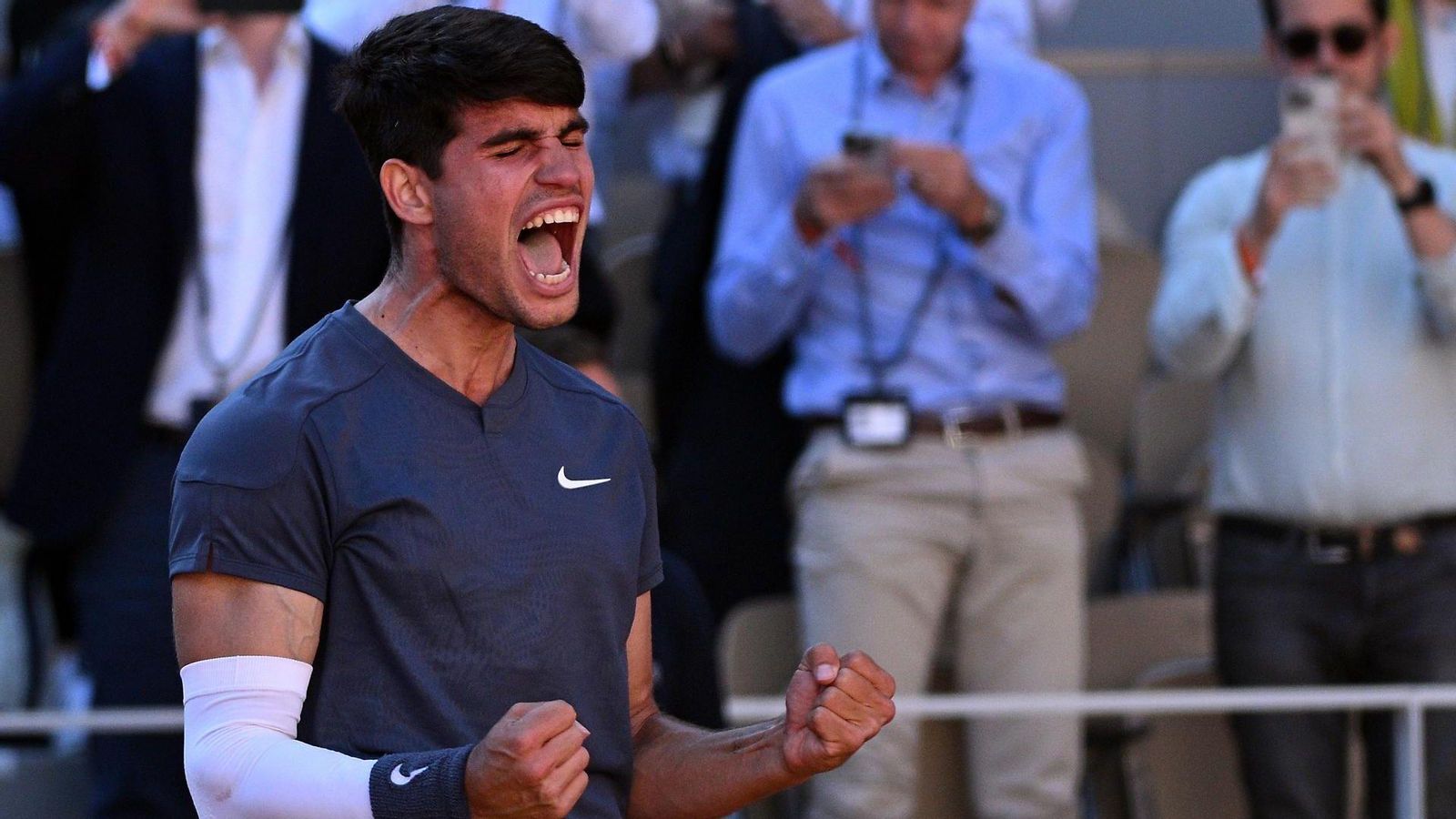 Carlos Alcaraz celebra el triomf