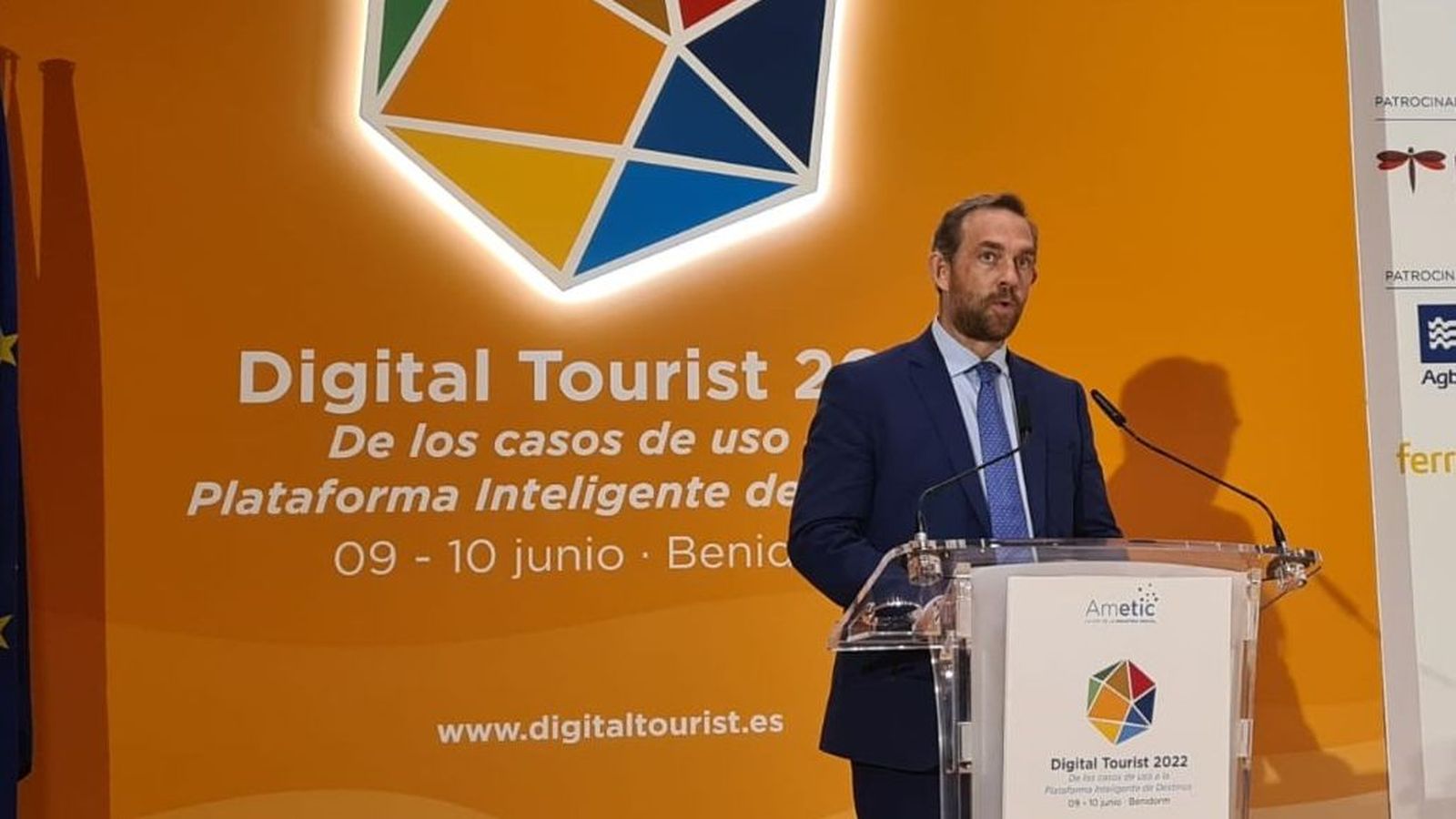 El secretari d'Estat de Turisme, Fernando Valdés, en la inauguració del Digital Tourist de Benidorm