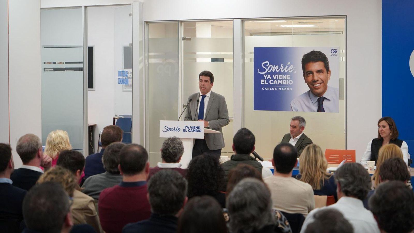 El president del PPCV, Carlos Mazón, davant la Junta Directiva Autonòmica del partit