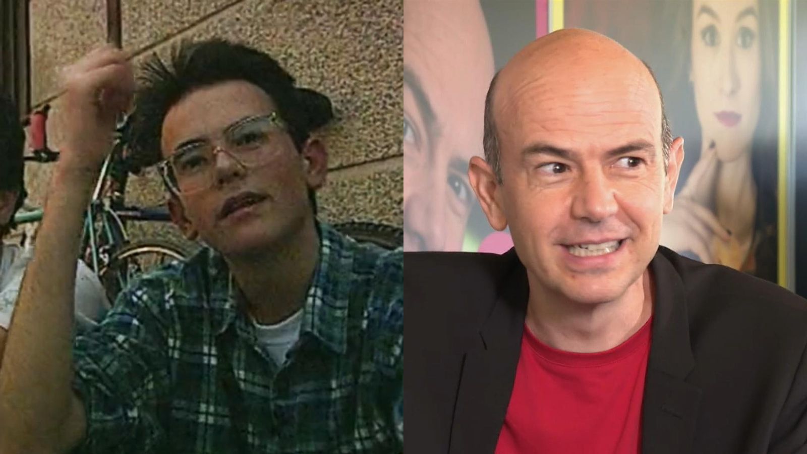 El mag valencià quan tenia 17 anys i en 2021 durant una entrevista en 'TàP Zàping'