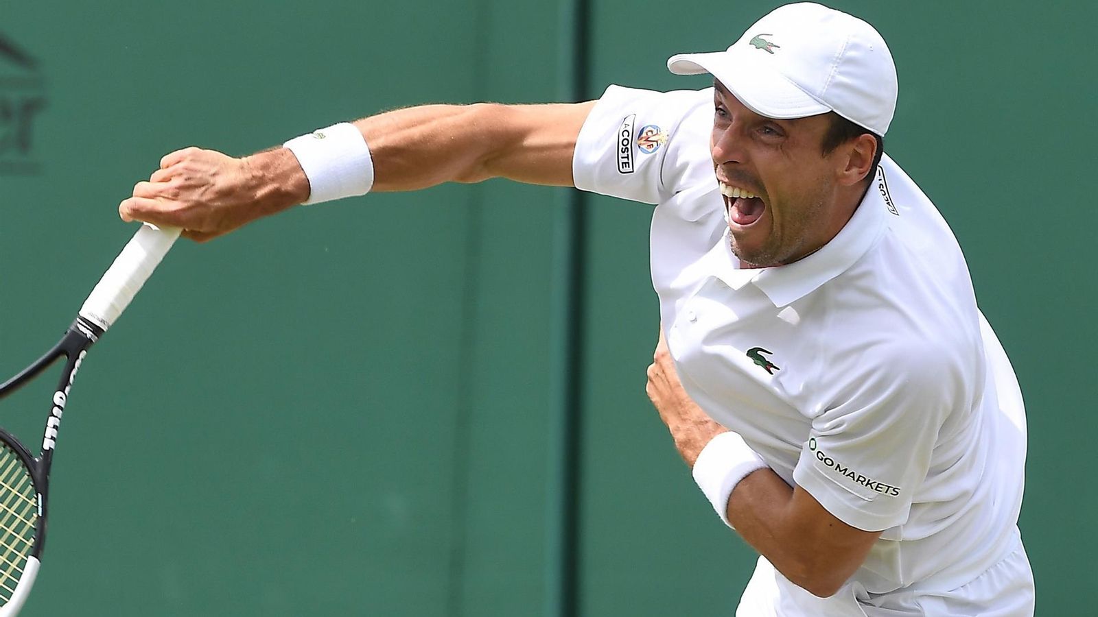 Roberto Bautista, durant el partit contra Shapovalov