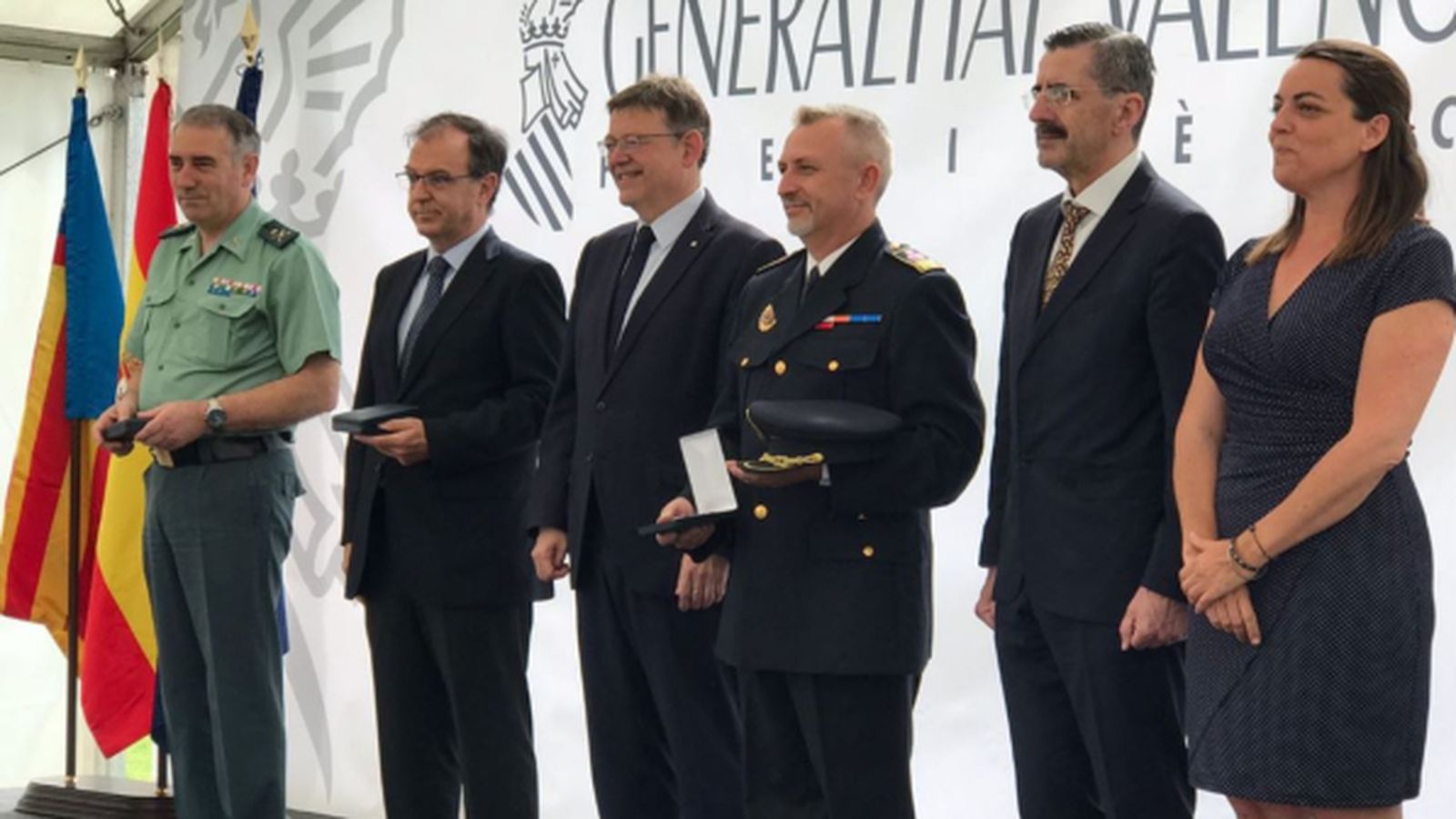 Imatge de l'entrega de medalles