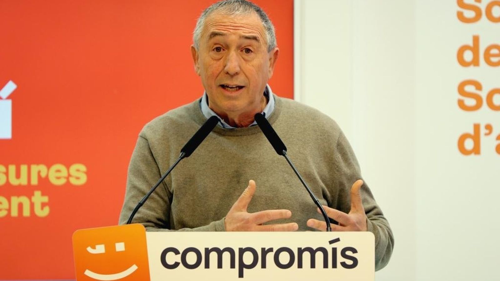 El candidat de Compromís a la Generalitat, Joan Baldoví