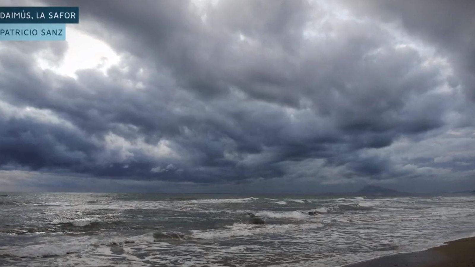Platja de Daimus aquest dimarts de vesprada
