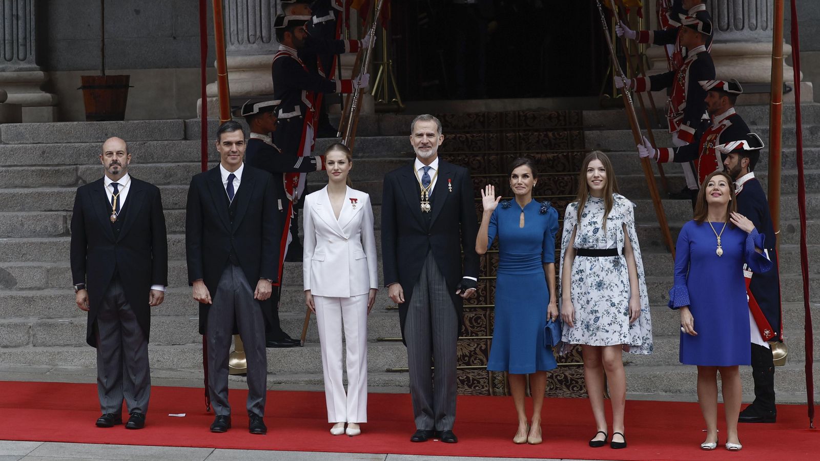La princesa Elionor en la seua arribada al Congrés dels Diputats a Madrid