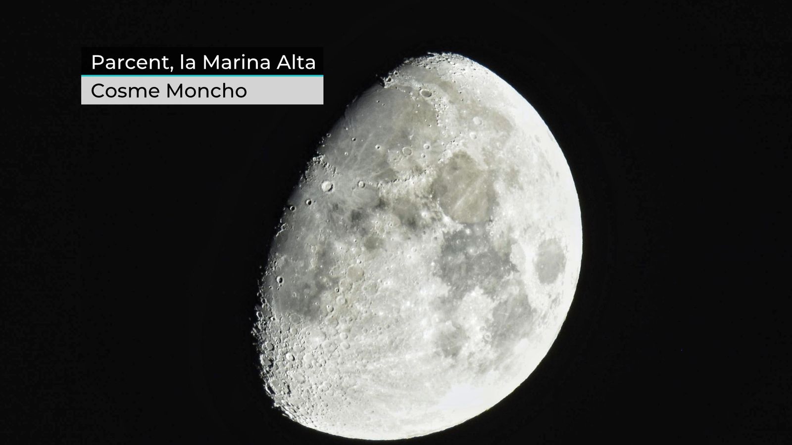 Lluna creixent des de Parcent