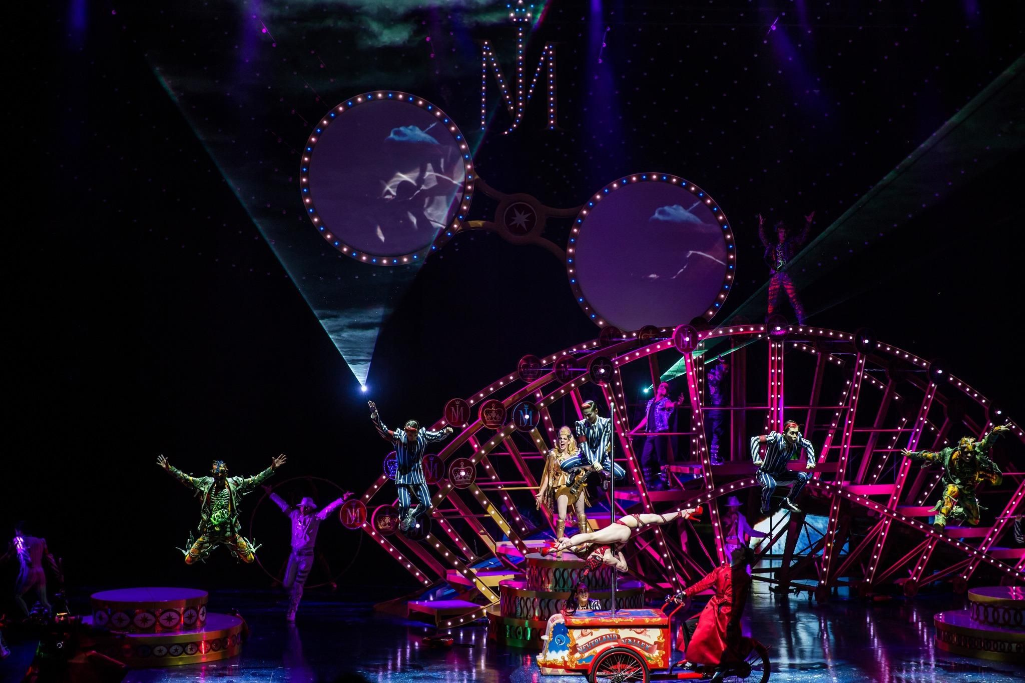 Un espectacle del Circ du Soleil en una imatge d'arxiu