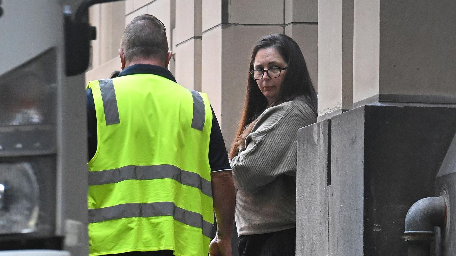 L'acusada, Erin Patterson, en una imatge del passat abril davant del jutjat a Melbourne