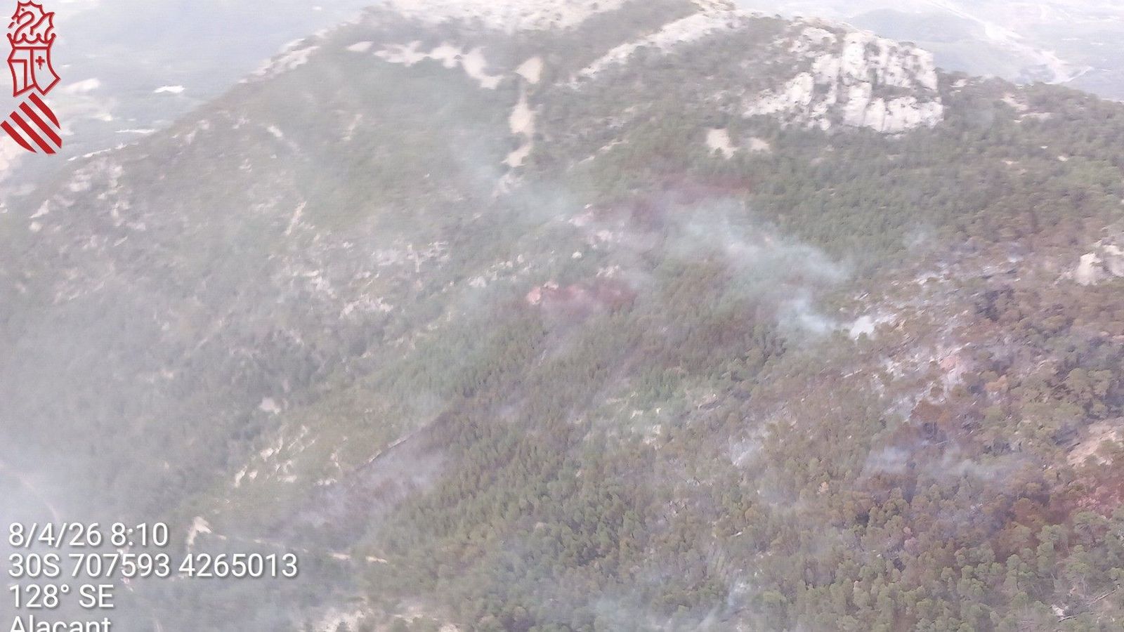 El Maigmó, a Tibi, després de l'incendi