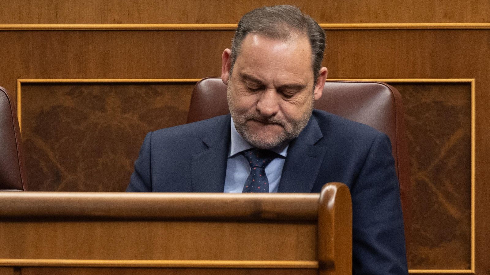 El diputat del PSOE José Luis Ábalos durant una sessió plenària, en el Congrés dels Diputats