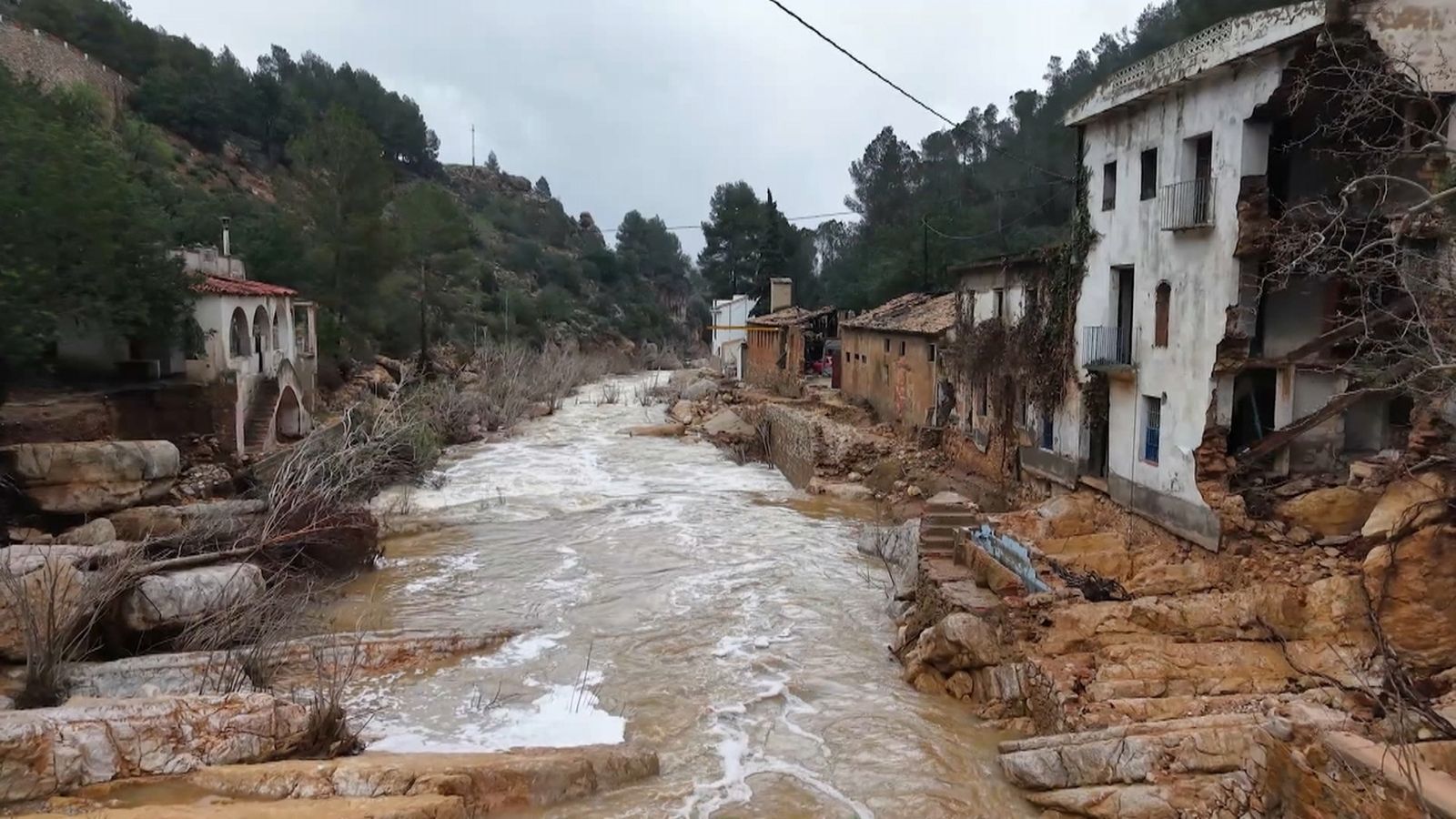 Riu Bunyol, després de l'episodi de pluges d'estos dies