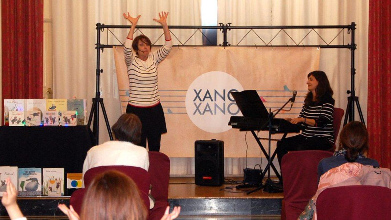Imatge de l'espectacle Xano Xano, per donar la benvinguda als "biblioparcs"