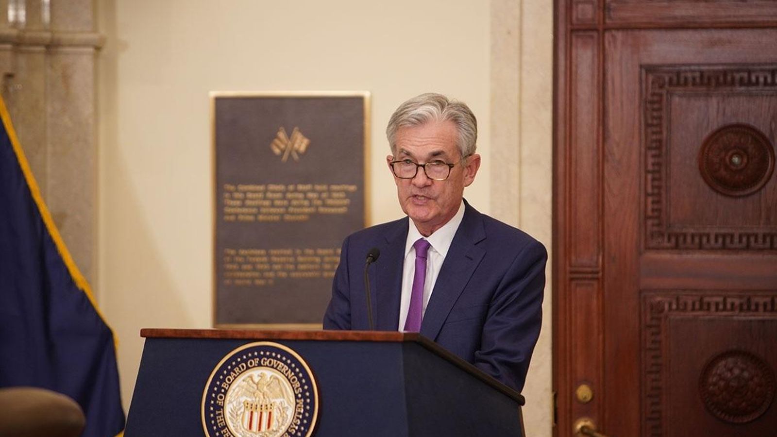 Imatge d'arxiu del president de la FED, Jerome Powell