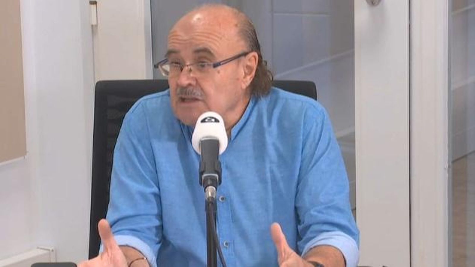 Foto de portada: Rodolf Sirera en 'Les notícies del matí'