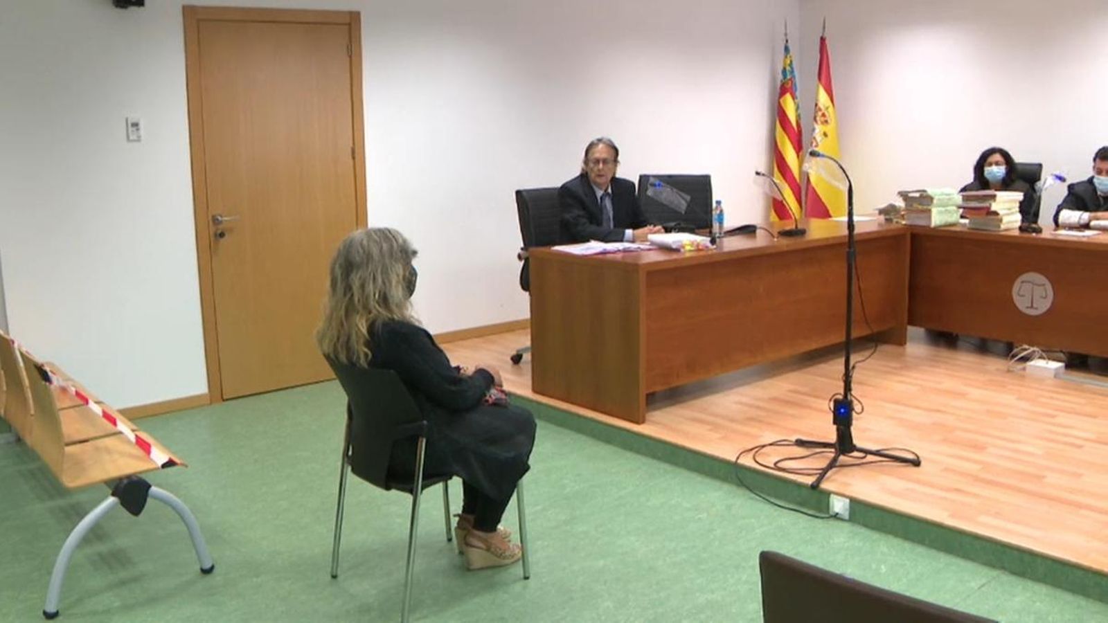 L'exregidora d'Esports d'Ibi, Ana Sarabia, durant la sessió del judici d'aquest dilluns