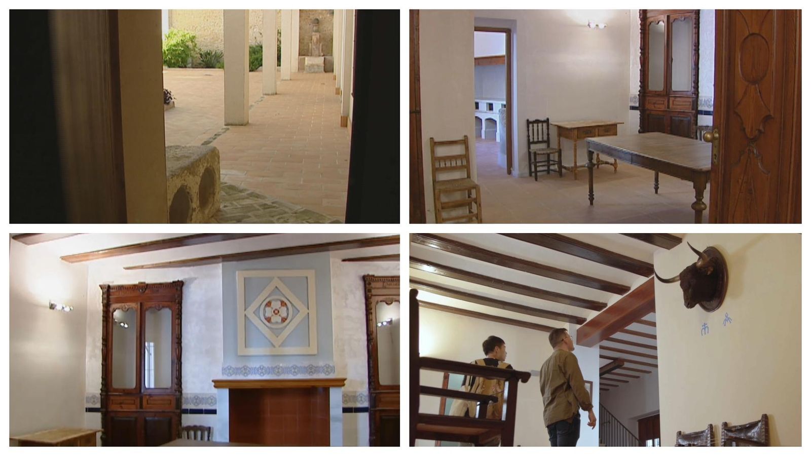Algunes de les sales de la Casa del Bou